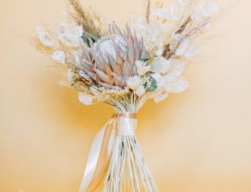 Dried flowers for your bridal bouquet: hip and practical!
